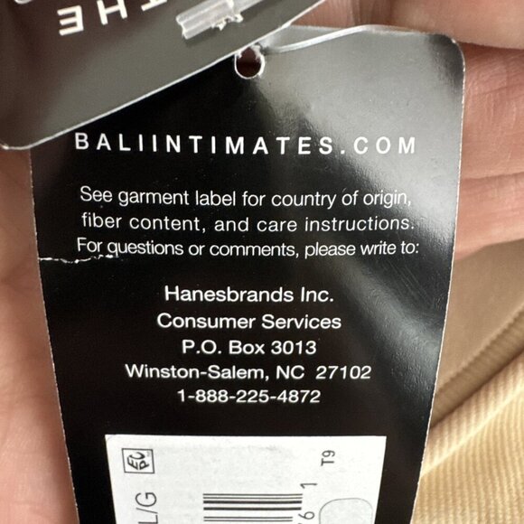 BALI Comfort Women's L Wireless Bra Beige NWT - Picture 9 of 11